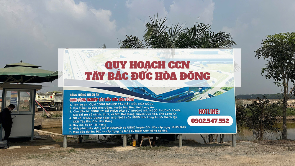 Quy hoạch Cụm công nghiệp Tây Bắc Đức Hòa Đông, Đức Hòa, Long An 2025 - 2030 46 Cổng CCN Tây Bắc Đức Hòa Đông