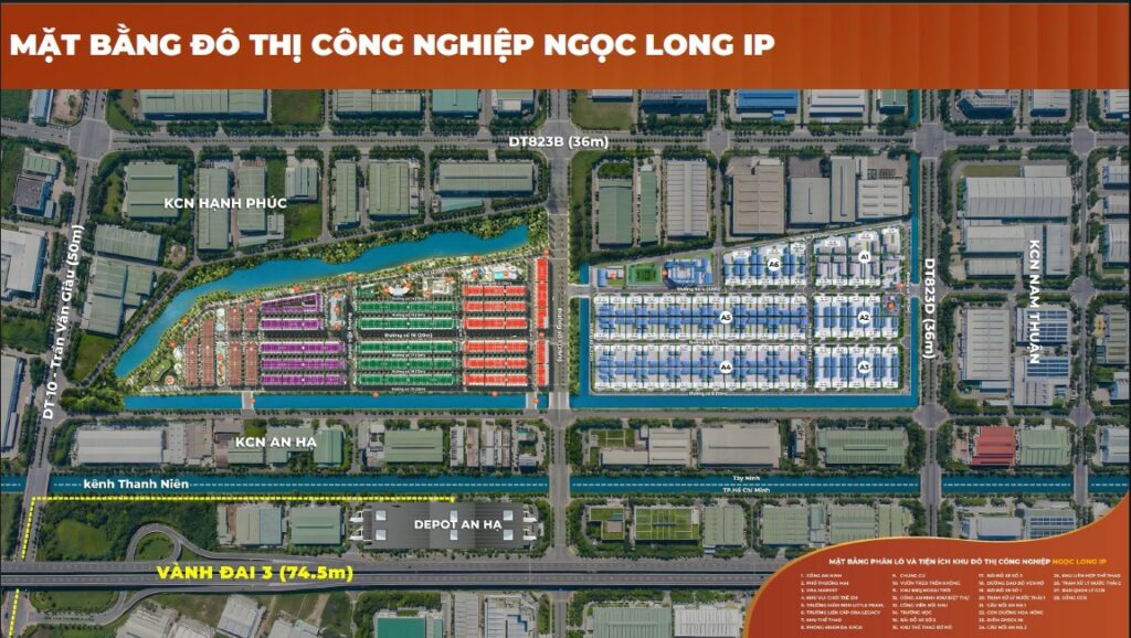 mặt bằng đô thị Ngọc Long IP